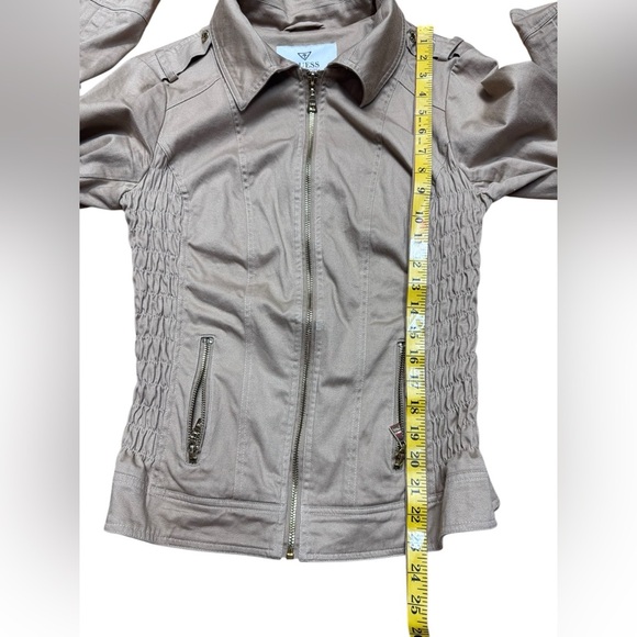 Guess brown Utility Jacket with Collared Neckline and Fitted Silhouette - Picture 9 of 16